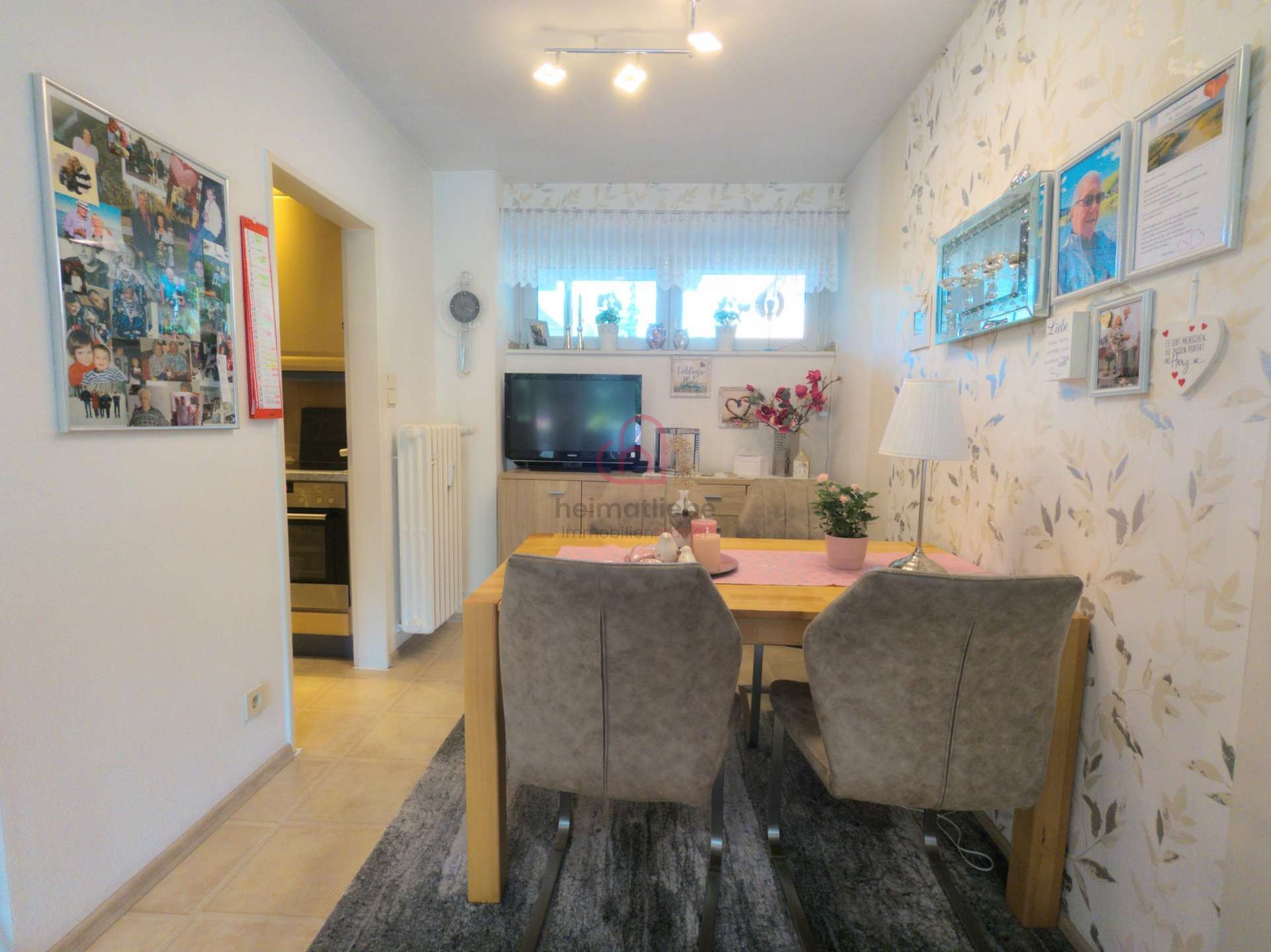 Essbereich des Wohnzimmers